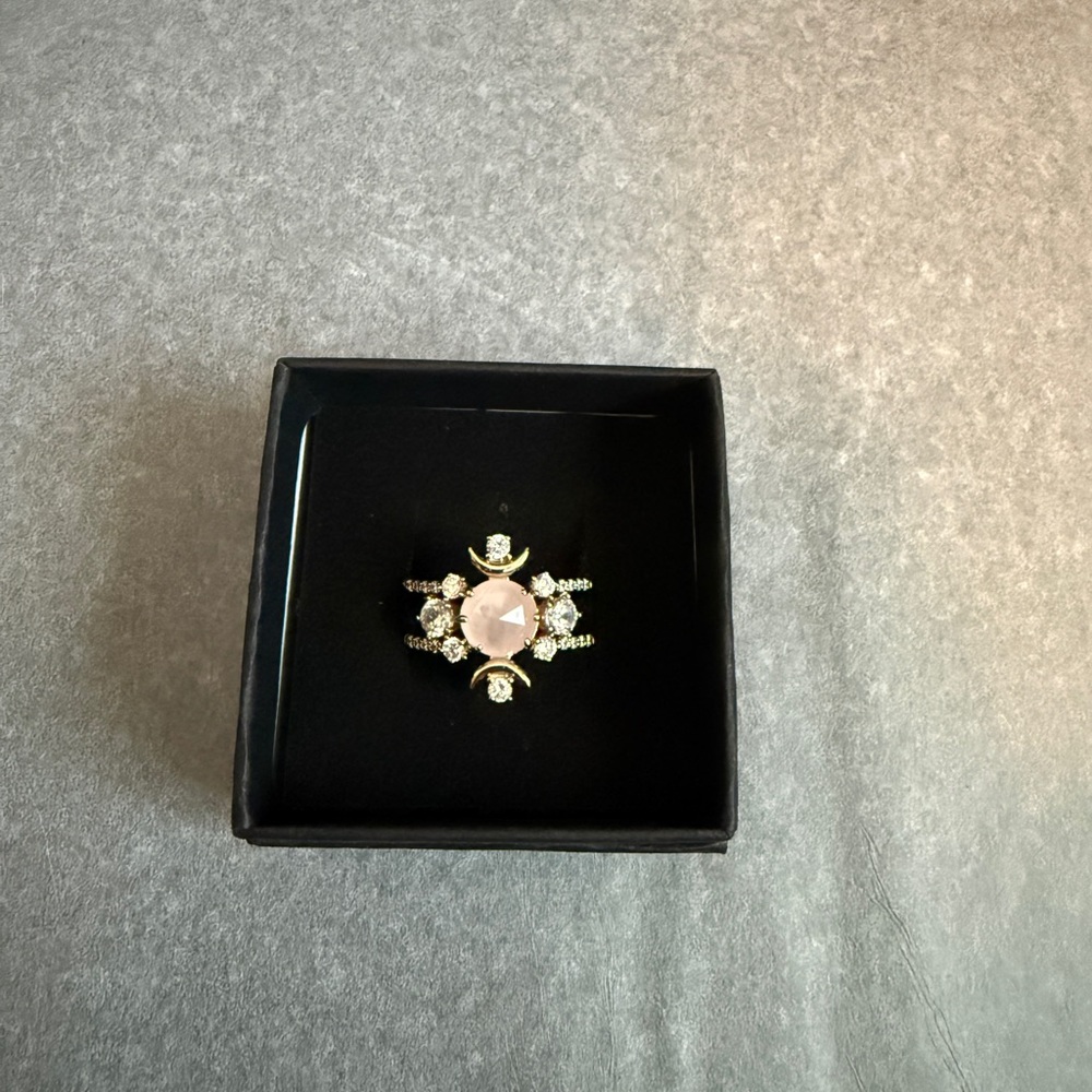 BP Rosegold and Pink Stone Ring Sz 9